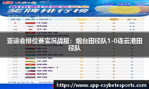 亚运会排位赛实况战报：烟台田径队1-0连云港田径队